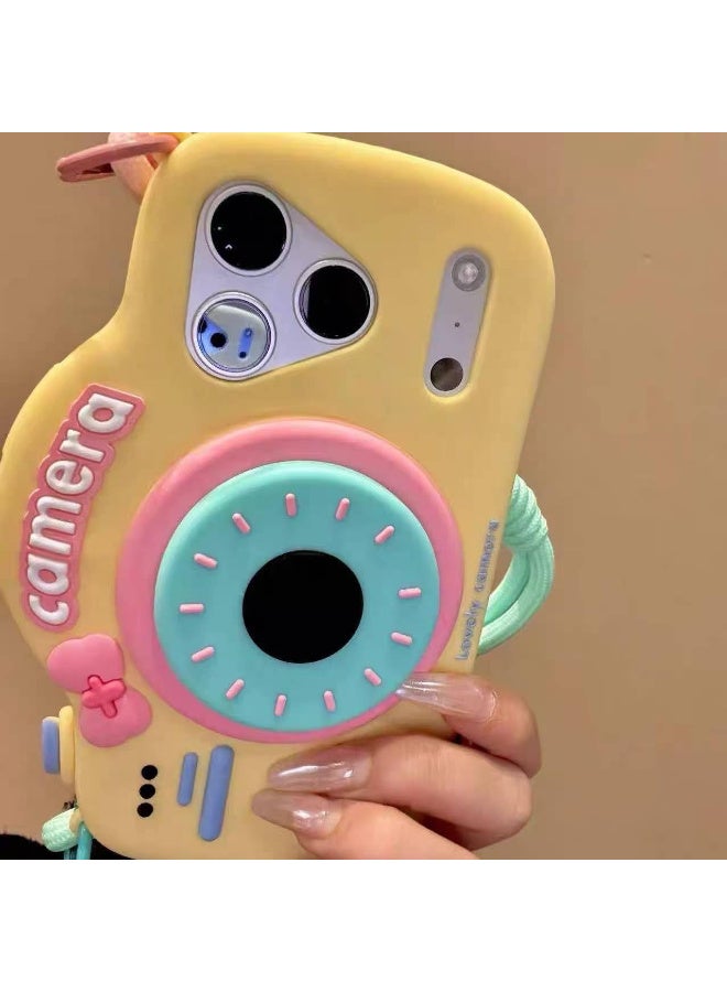 Ecosystem Premium Soft Silicone Case 3D Cartoon for iPhone 17 Pro Max Shockproof Full Protection,Fun Aesthetic Cover, Cute Cartoon Women Girls Kids For Phone 17 Pro Max (Camera with Pop Socket) - Image 2